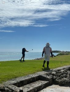 Golfing by the ocean